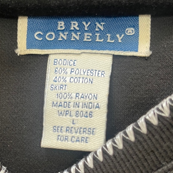 Bryn Connelly Womens Dress Size Large Black sleeveless Floral Maxi Vintage - Picture 8 of 13